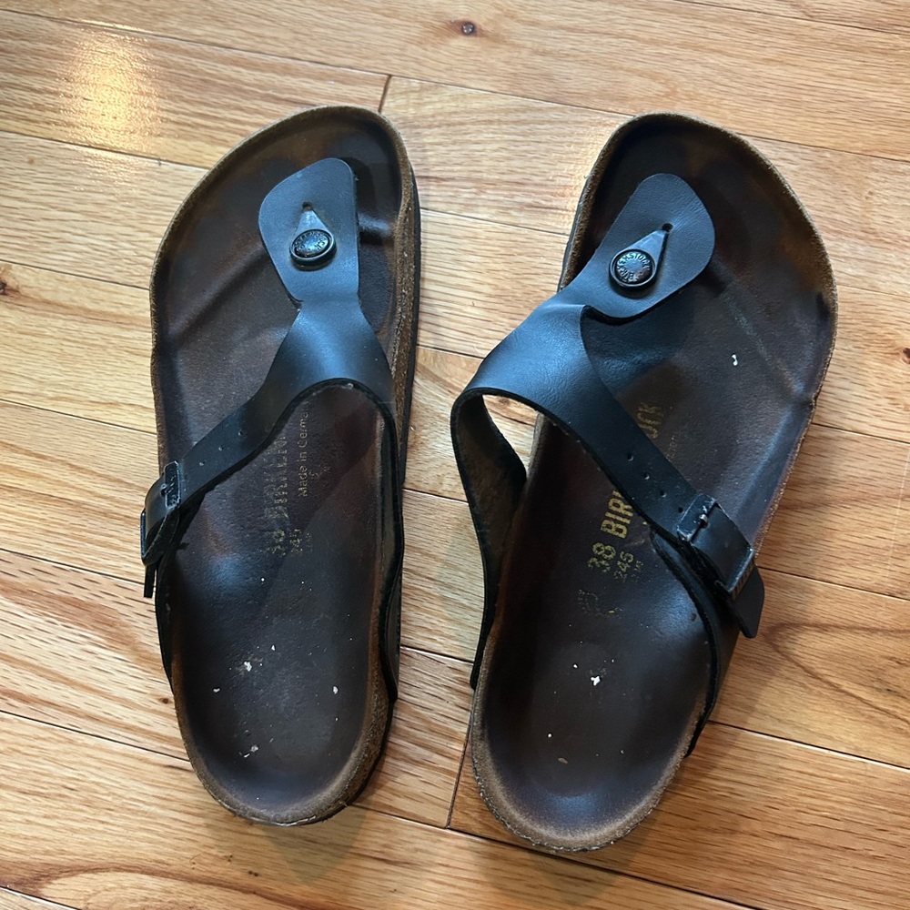 Birkenstock Black and Brown Sandals